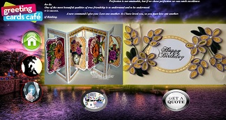 javascript css website project on online custom greeting card