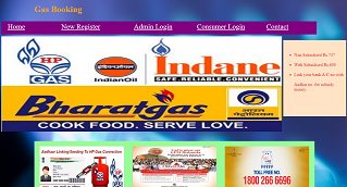 Php website project on Online Gas Booking